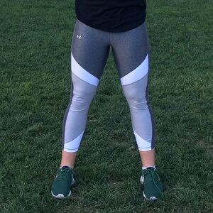 Under Armour Grey and White Leggings